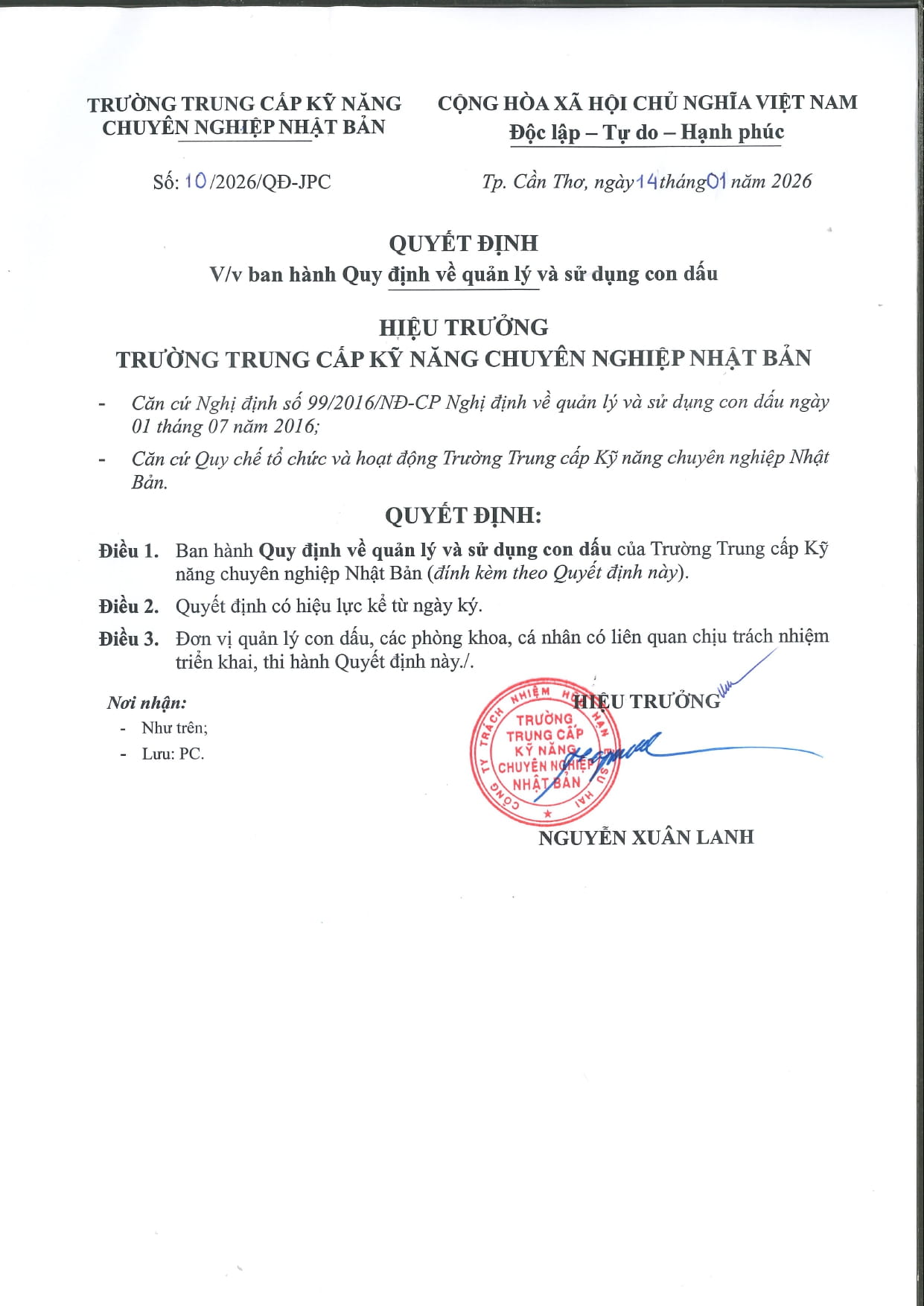 Trường Trung cấp Kỹ năng Chuyên nghiệp Nhật Bản