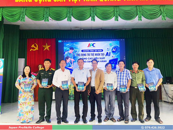 May be an image of one or more people, dais and text that says 'nл 신 LanA JPC CHƯƠNG TRINH TẬP HUẨN AI UNG DỤNG RI TUỀ NHÂN TO AI ANG CAO HIỆU SUẤT NG DAY N HÀNH NTHO 전성견류 정신가지 野ま 백브모던 청살관의 산법의 Japan ProSkills College G 079.426.5022'' class='WACImage SCXW98563917 BCX0' width='602' height='452' width='602' height='452' width='602' height='452' width='602' height='452' width='602' height='452' width='602' height='452