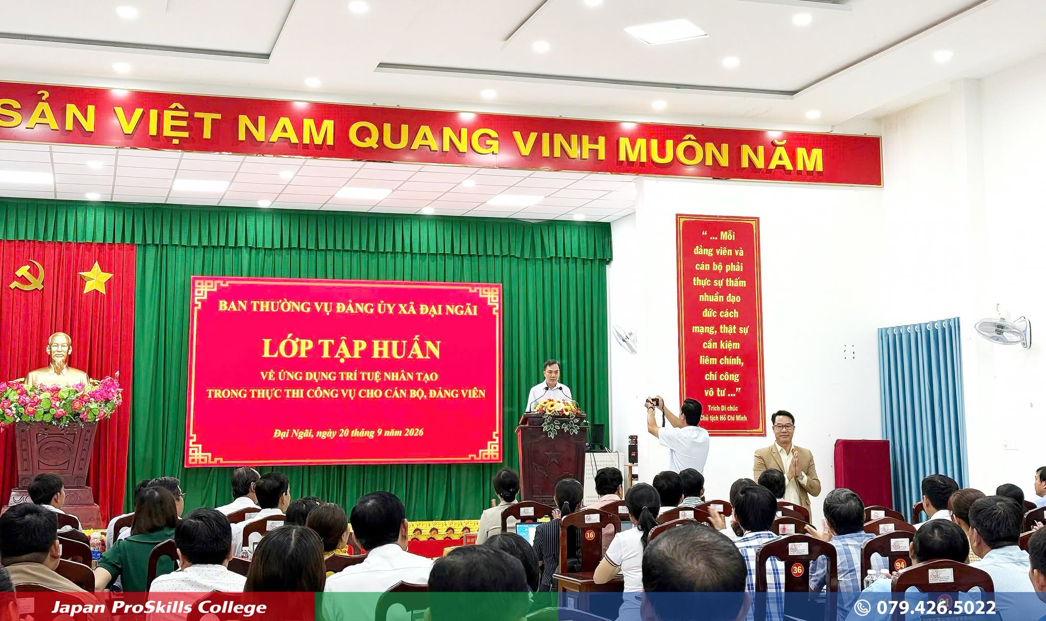 JPC ĐỒNG HÀNH CÙNG XÃ ĐẠI NGÃI ĐẨY MẠNH ỨNG DỤNG AI TRONG QUẢN LÝ HÀNH CHÍNH